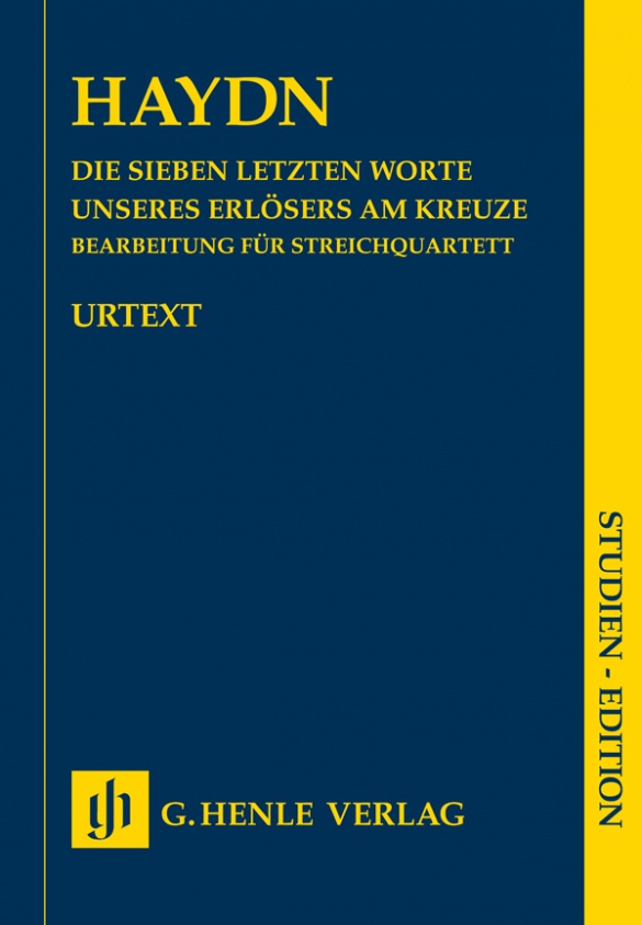 HAYDN JOSEPH - DIE SIEBEN LETZTEN WORTE ... FÜR STREICHQUARTETT STUDIENPARTITUR URTEXT