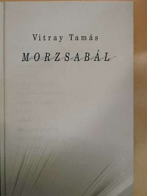 Vitray Tamás - Morzsabál [antikvár]