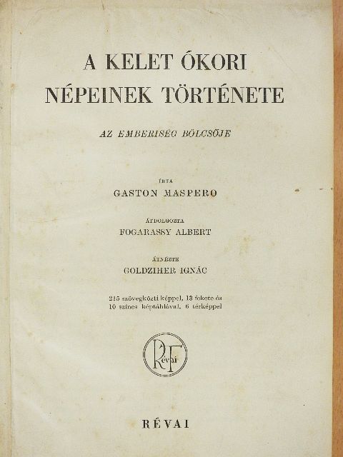 Gaston Maspero - A kelet ókori népeinek története [antikvár]