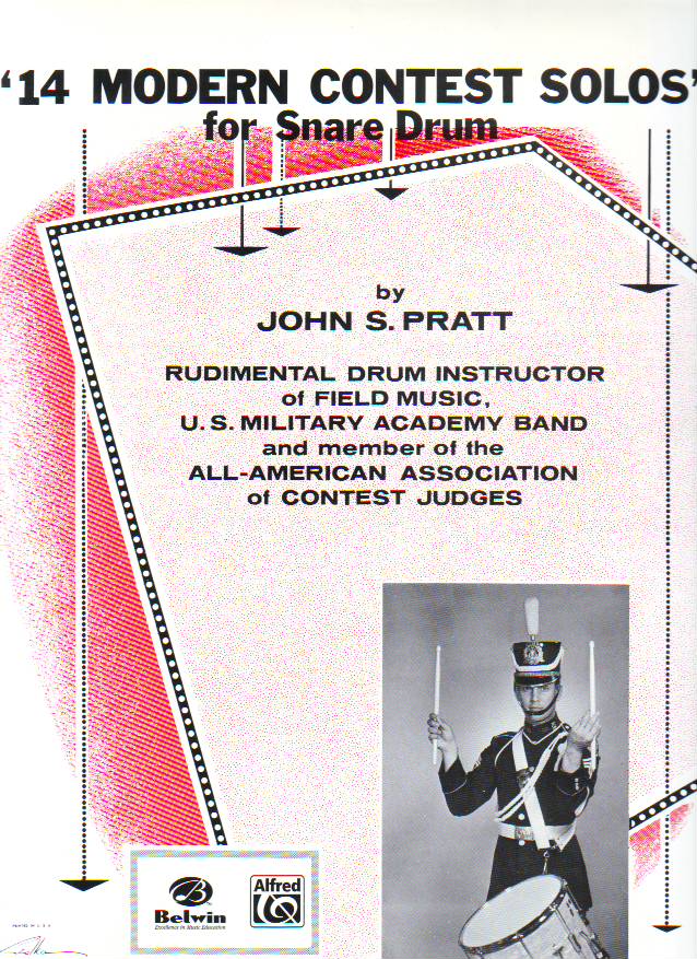 PRATT, JOHN S. - 14 MODERN CONTEST SOLOS FOR SNARE DRUM BY JOHN S. PRATT