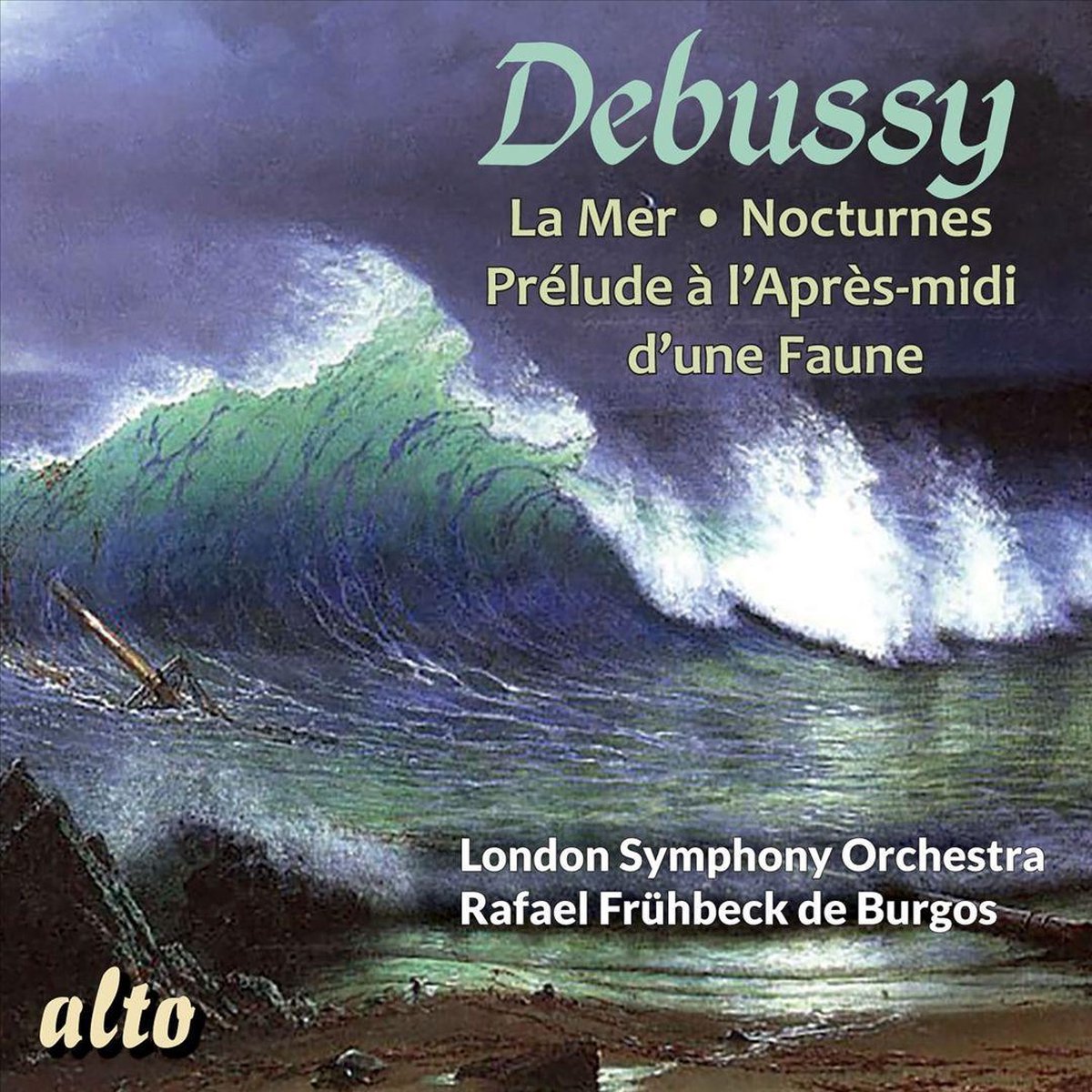 DEBUSSY - LA MER - NOCTURNES - PRÉLUDES Á L'APRÉS-MIDI D'UNE FAUNE CD DE BURGOS