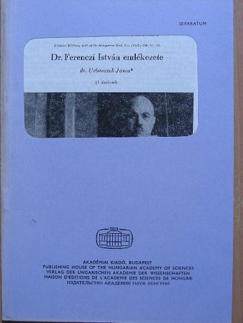 Dr. Urbancsek János - Dr. Ferenczi István emlékezete [antikvár]