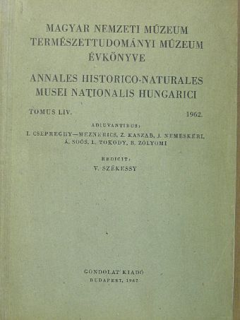 Babos M. - Magyar Nemzeti Múzeum-Természettudományi Múzeum évkönyve 1962. [antikvár]