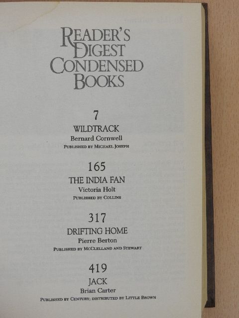 Bernard Cornwell - Wildtrack/The India Fan/Drifting Home/Jack [antikvár]