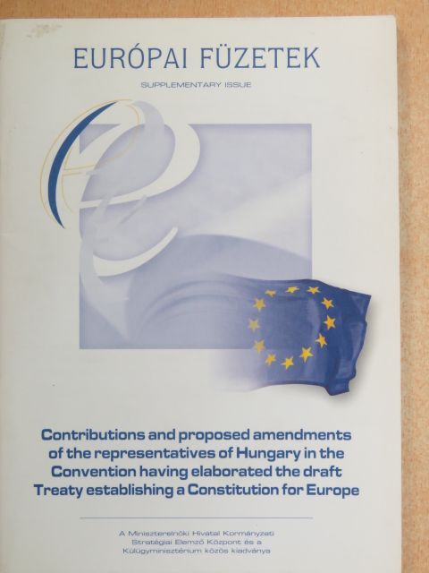 Balázs Péter - Európai Füzetek - Supplementary Issue [antikvár]