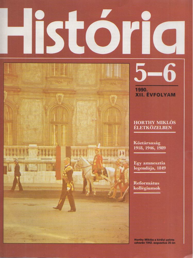 Glatz Ferenc - História 1990/5-6 [antikvár]