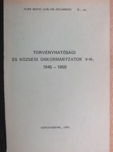 Farkas Gábor - Törvényhatósági és községi önkormányzatok V-VI. [antikvár]