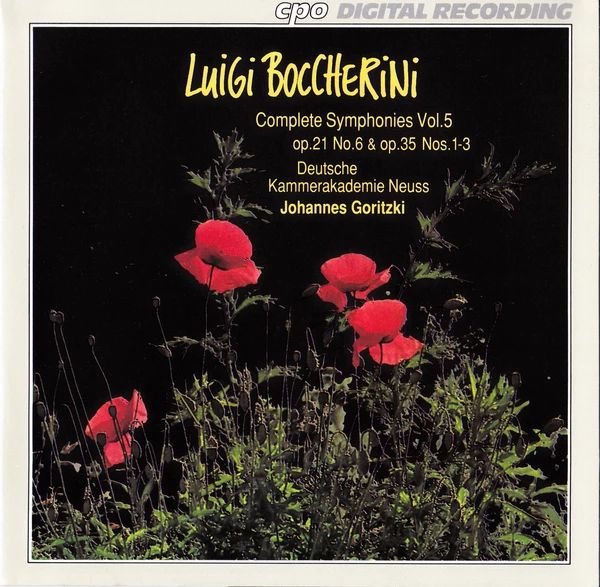 BOCCHERINI - SYMPHONIES VOL.5 CD GORITZKI