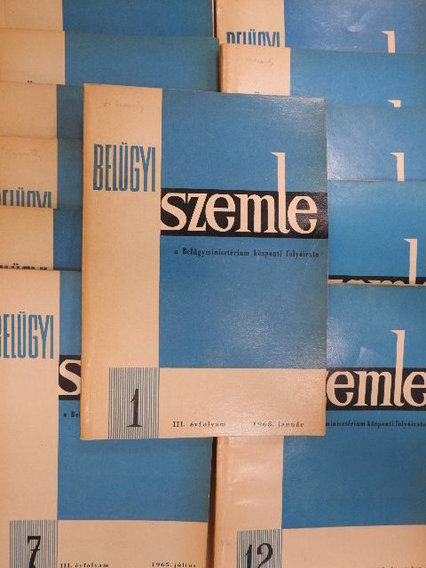 Ádám Zsigmond - Belügyi Szemle 1965. január-december [antikvár]
