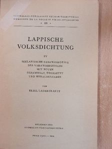 Lappische Volksdichtung IV. [antikvár]