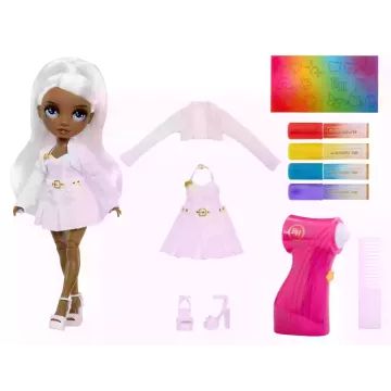 Rainbow High baba színezhető hajjal és kiegészítőkkel - Szürke szemű