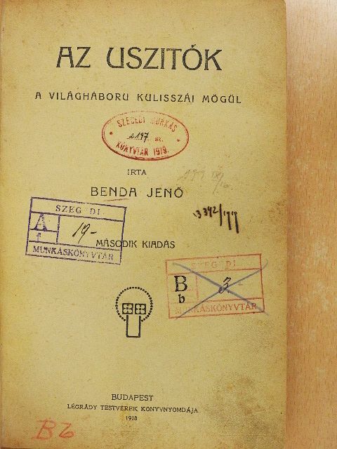 Benda Jenő - Az uszitók [antikvár]
