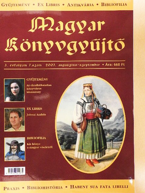 Alánt Andrea - Magyar könyvgyűjtő 2003. augusztus-szeptember [antikvár]