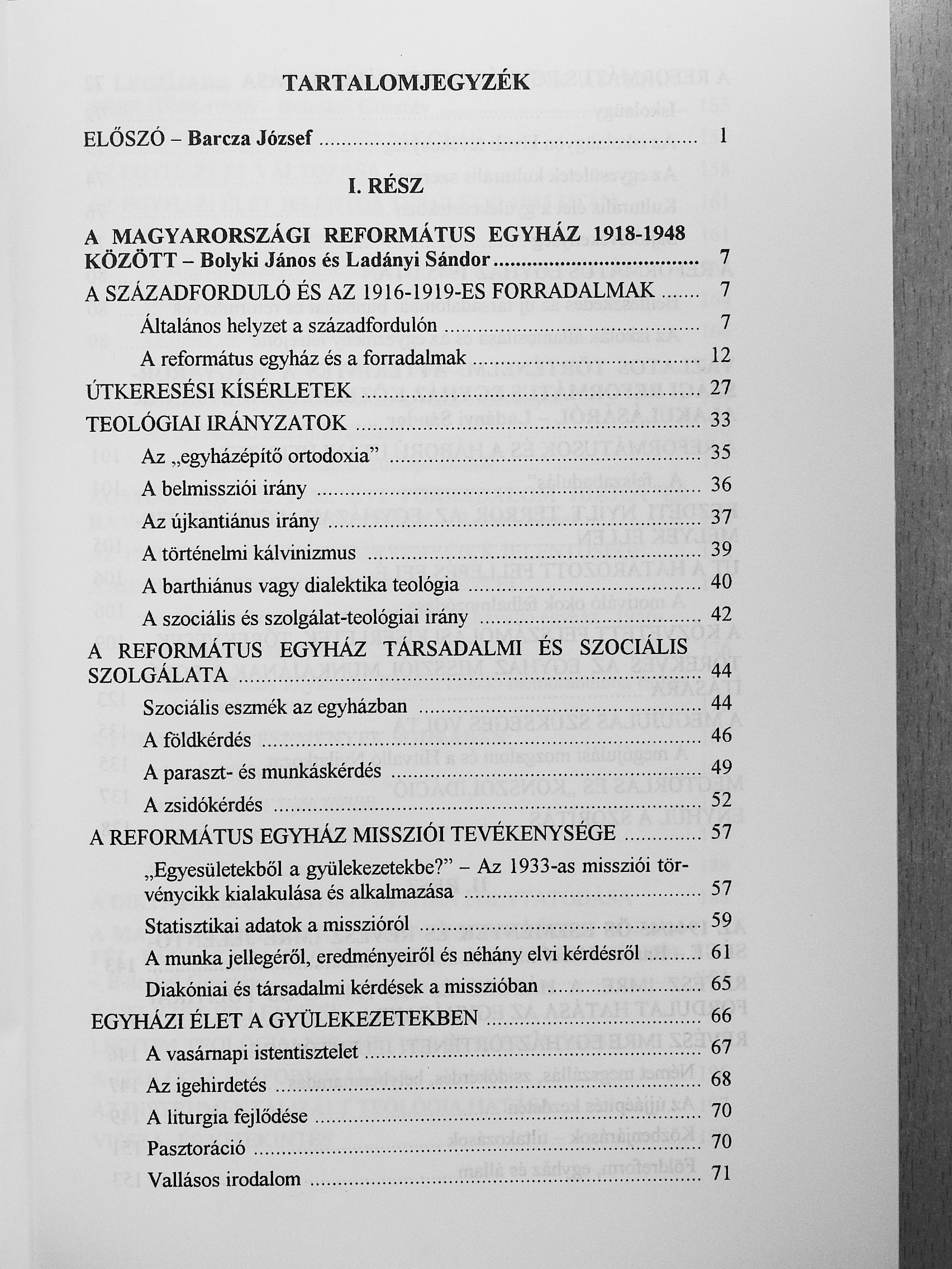 Barcza József - A Magyarországi Református Egyház története 1918-1990 [antikvár]