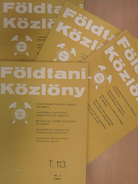 Balla Z. - Földtani Közlöny 1983/1-4. [antikvár]