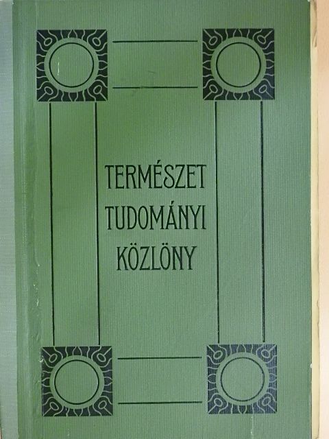 Grabner E. - Természettudományi Közlöny 1926. január-december/Pótfüzetek a Természettudományi Közlönyhöz 1926. január-december [antikvár]