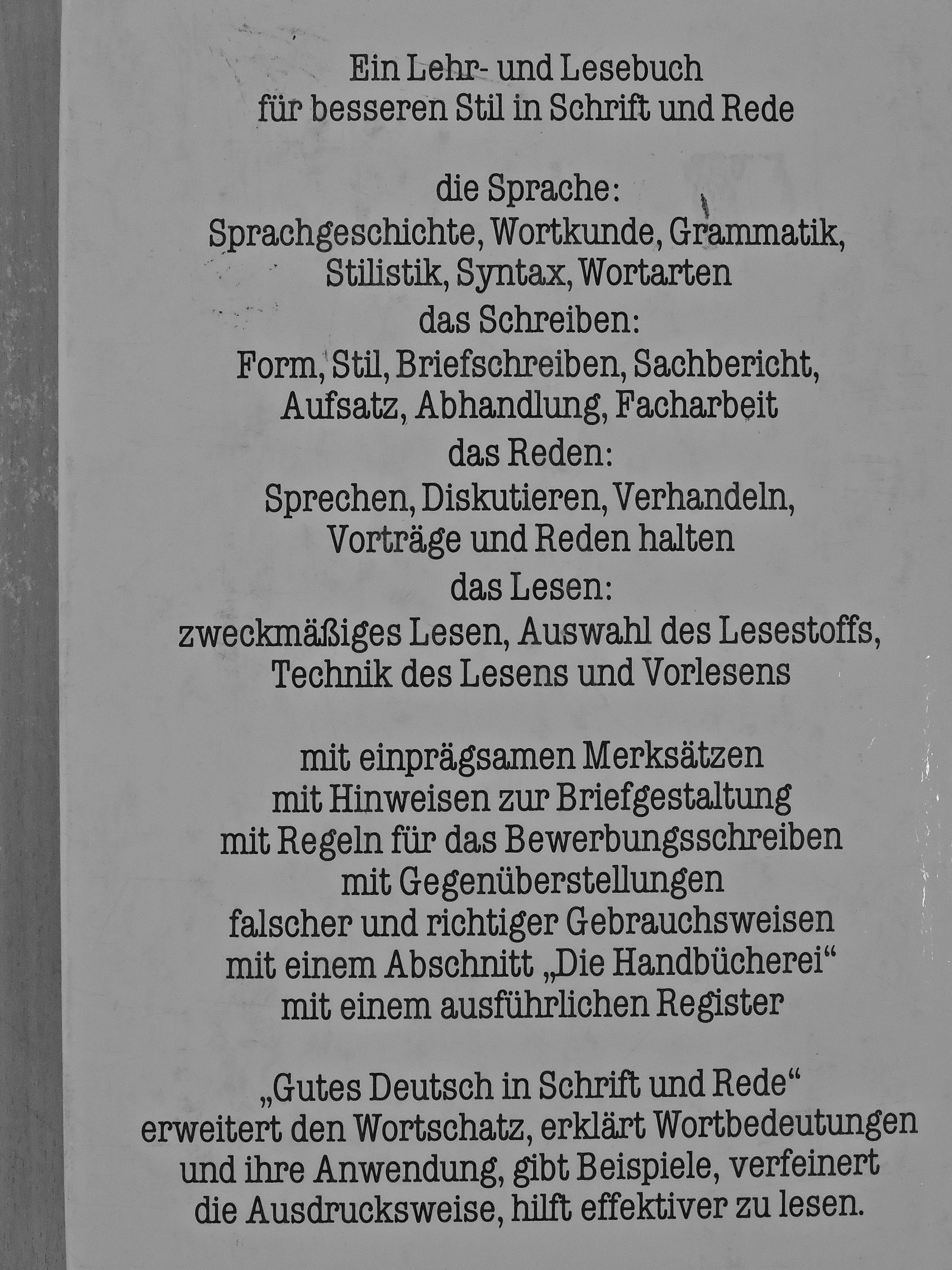 Lutz Mackensen - Gutes Deutsch in Schrift und Rede [antikvár]