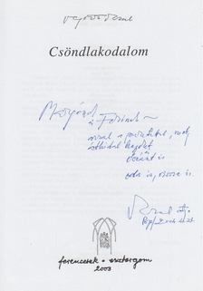 Végvári Vazul - Csöndlakodalom (dedikált) [antikvár]