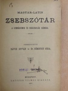 Magyar-latin zsebszótár/Latin-magyar zsebszótár (rossz állapotú) [antikvár]