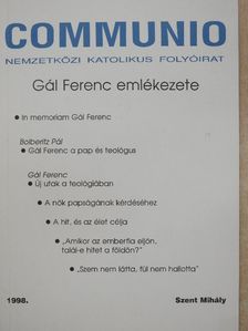 Bolberitz Pál - Communio 1998. Szent Mihály [antikvár]