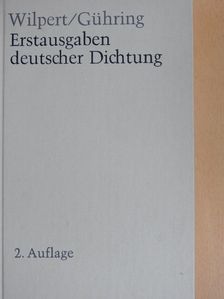 Adolf Gühring - Erstausgaben deutscher Dichtung [antikvár]