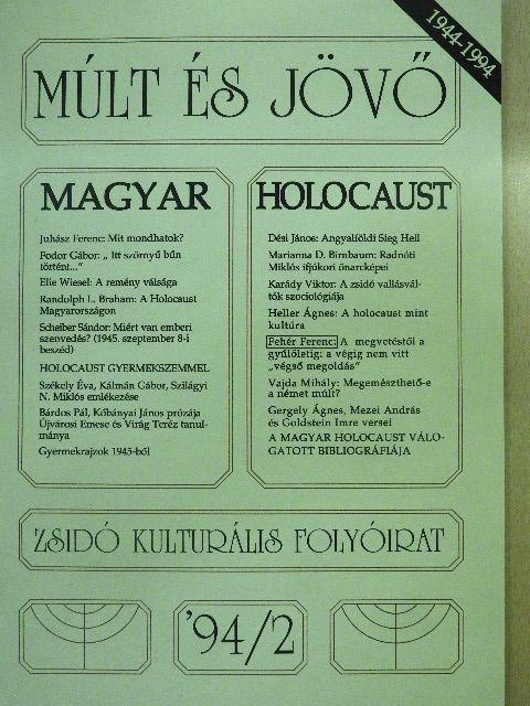 Bárdos Pál - Múlt és Jövő 1994/2. [antikvár]