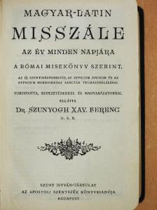 Magyar-Latin misszále [antikvár]