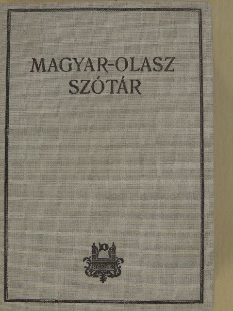 Magyar-olasz szótár [antikvár]