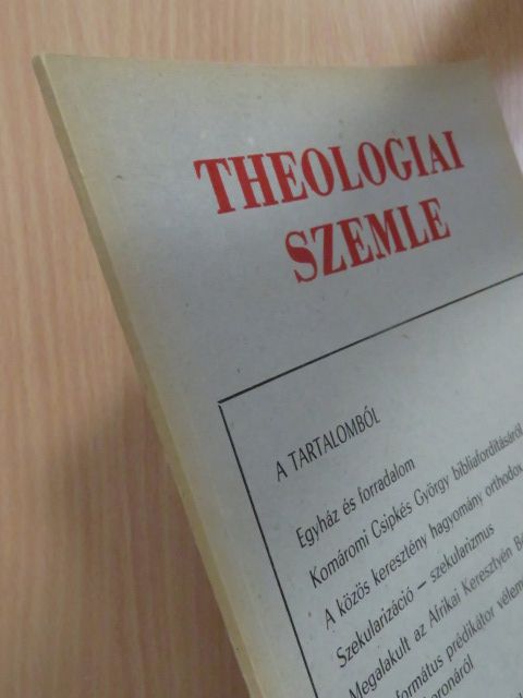 Berki Zuárd Illés - Theologiai Szemle 1978. március-április [antikvár]
