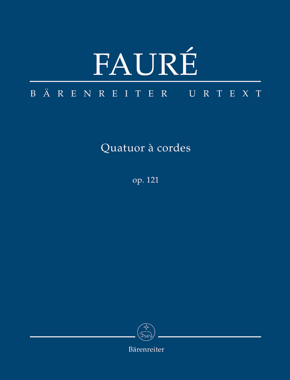 FAURÉ - QUATUOR A CORDES OP.121 POCKET SCORE URTEXT EDITED BY JAMES W. SOBASKIE