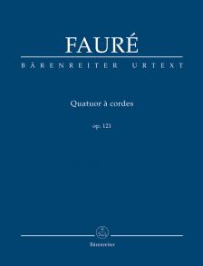 FAURÉ - QUATUOR A CORDES OP.121 POCKET SCORE URTEXT EDITED BY JAMES W. SOBASKIE