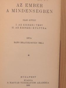 Báró Brandenstein Béla - Az ember a mindenségben I. [antikvár]