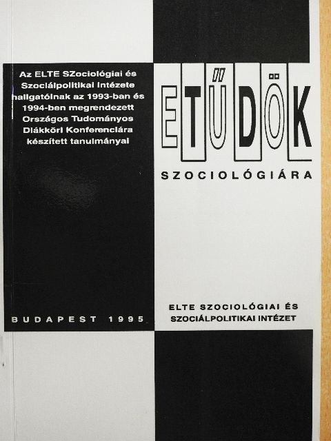 Erőss Gábor - Etűdök szociológiára [antikvár]