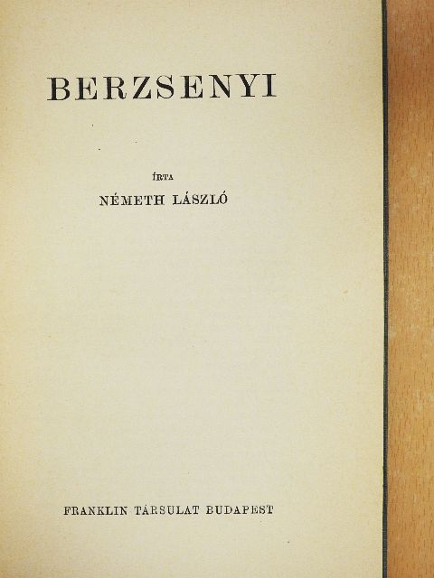 Németh László - Berzsenyi [antikvár]