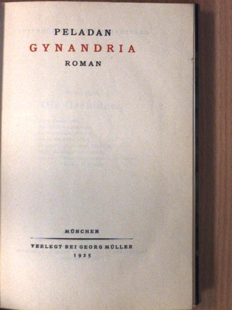 Peladan - Gynandria [antikvár]