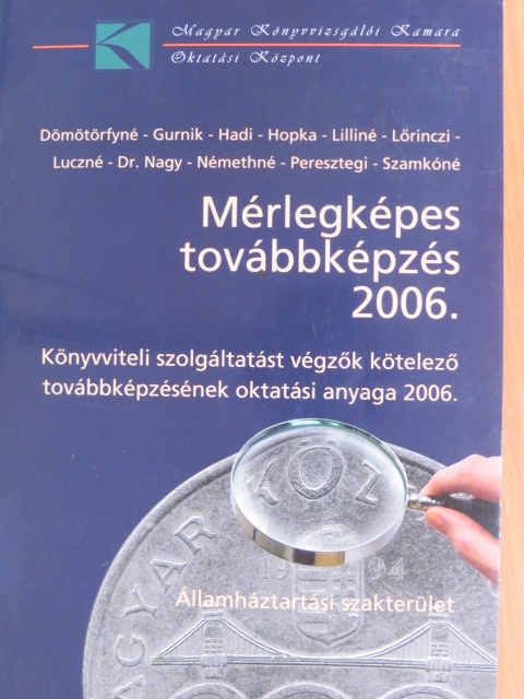 Dömötörfy Józsefné - Mérlegképes továbbképzés 2006. [antikvár]