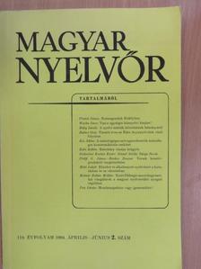 Balázs Géza - Magyar Nyelvőr 1994. április-június [antikvár]
