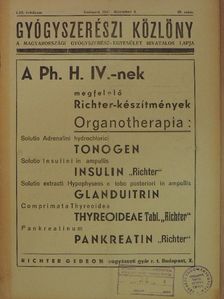 Török Árpád - Gyógyszerészi Közlöny 1937. december 4. [antikvár]