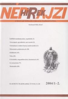 Hála József - Néprajzi Hírek 2004/1-2. [antikvár]