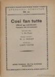 Ponte, L. Da - Cosi fan tutte (Mind így csinálnak) [antikvár]