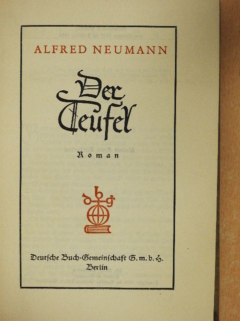 Alfred Neumann - Der Teufel (gótbetűs) [antikvár]