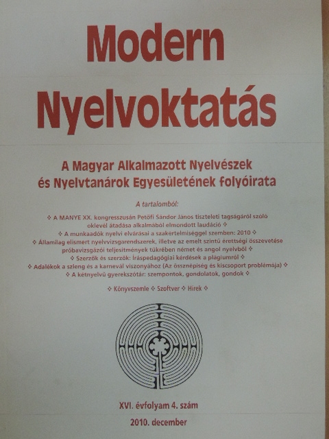 Békési Imre - Modern Nyelvoktatás 2010/4. [antikvár]