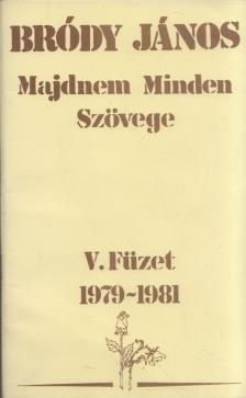 Bródy János - Bródy János majdnem minden szövege V. füzet 1979-1981 [antikvár]