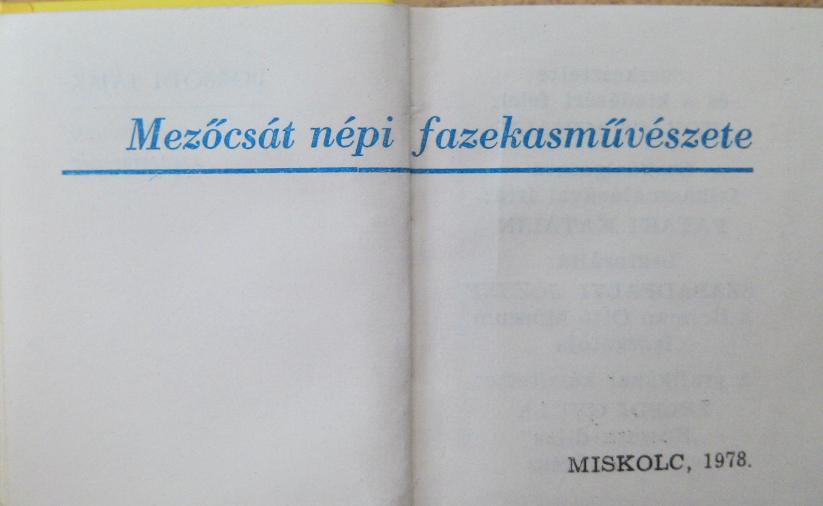 Pataki Katalin - Mezőcsát népi fazekasművészete (minikönyv) (számozott) [antikvár]
