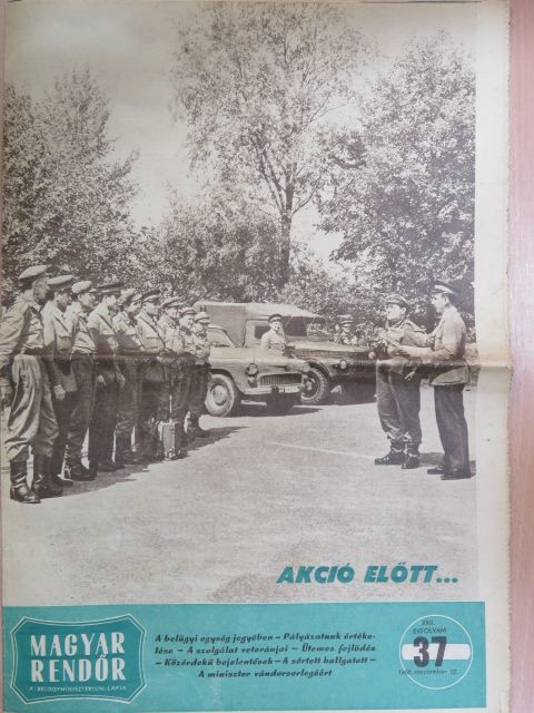Magyar Rendőr 1968. szeptember 12. [antikvár]