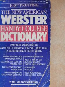 The New American Webster handy college dictionary [antikvár]