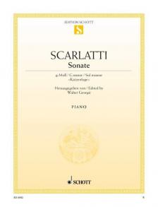 SCARLATTI DOMENICO - SONATE g-MOLL "KATZENFUGE" FÜR KLAVIER HERAUSGEGEBEN VON W.GEORGII