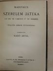 Marivaux - Szerelem játéka [antikvár]