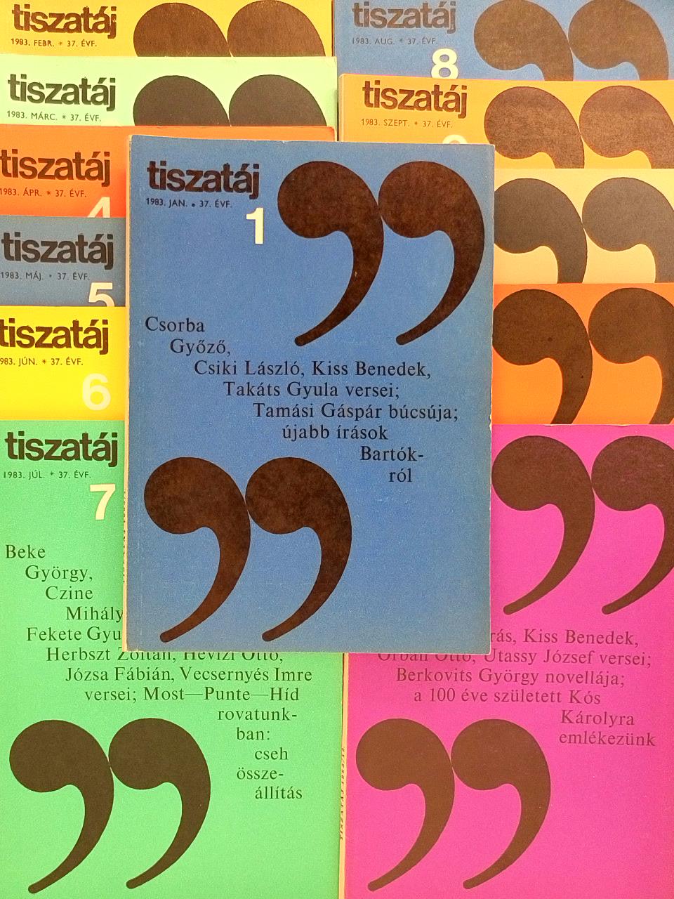 Ablonczy László - Tiszatáj 1983. január-december [antikvár]