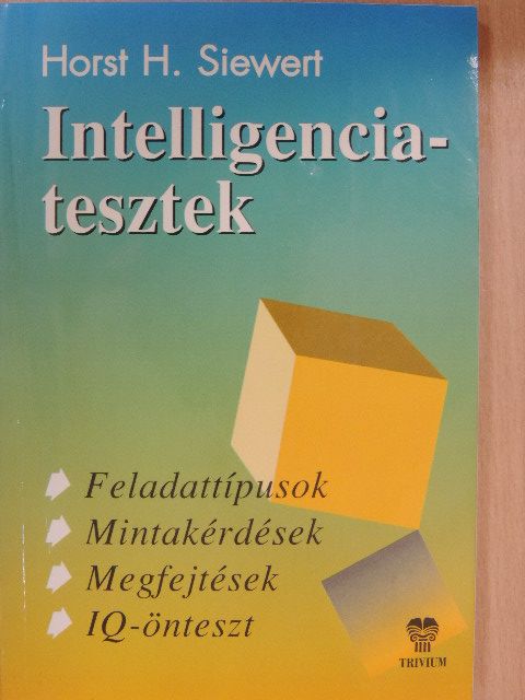 Horst H. Siewert - Intelligenciatesztek [antikvár]